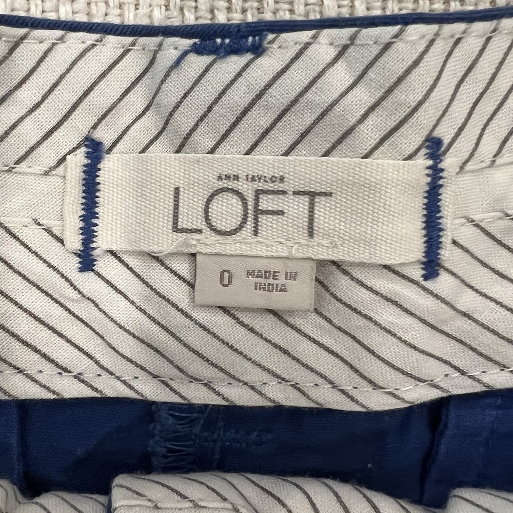 Lot Of 2 Anne Taylor Loft Chino Shorts Size 0 - Picture 8 of 11